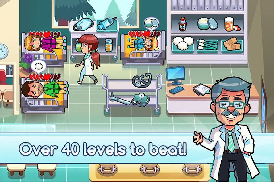 Hospital Dash Tycoon Simulator на Андроид — Мод Много денег и золота — скриншот 5