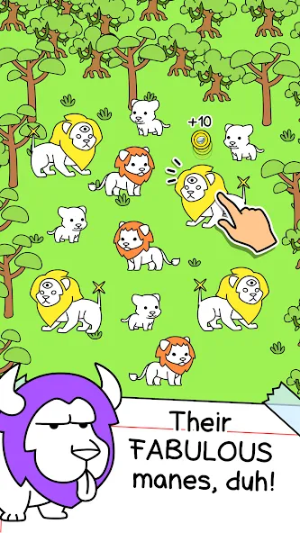 Lion Evolution: Jungle King — Взломанная версия (Много денег) — скриншот 2