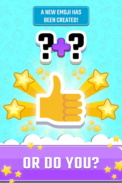 Match The Emoji: Combine All — Мод: Бесконечные подсказки — скриншот 2