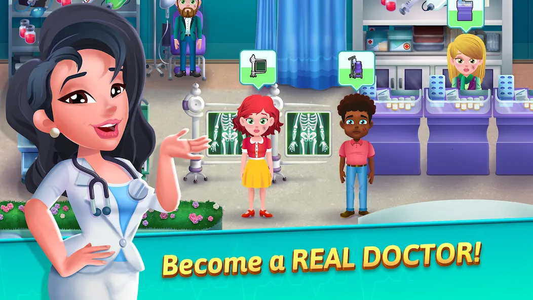 Взлом Medicine Dash: Hospital Game — Много денег — скриншот 1