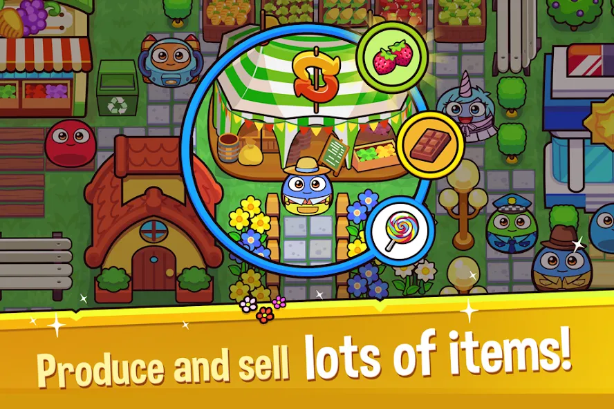 Скачать My Boo Town: City Builder Game на Android — Много денег — скриншот 5