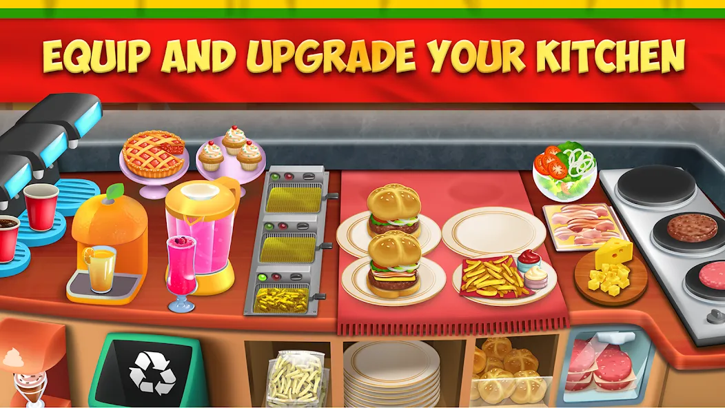 Скачать My Burger Shop 2: Food Game (Мод: Много денег) на Андроид — скриншот 4