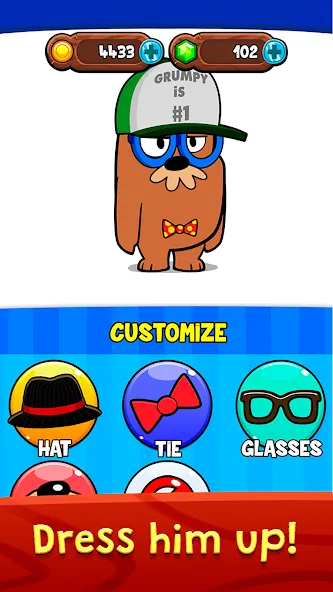 My Grumpy: Funny Virtual Pet MOD — Много денег и без рекламы на Андроид — скриншот 3