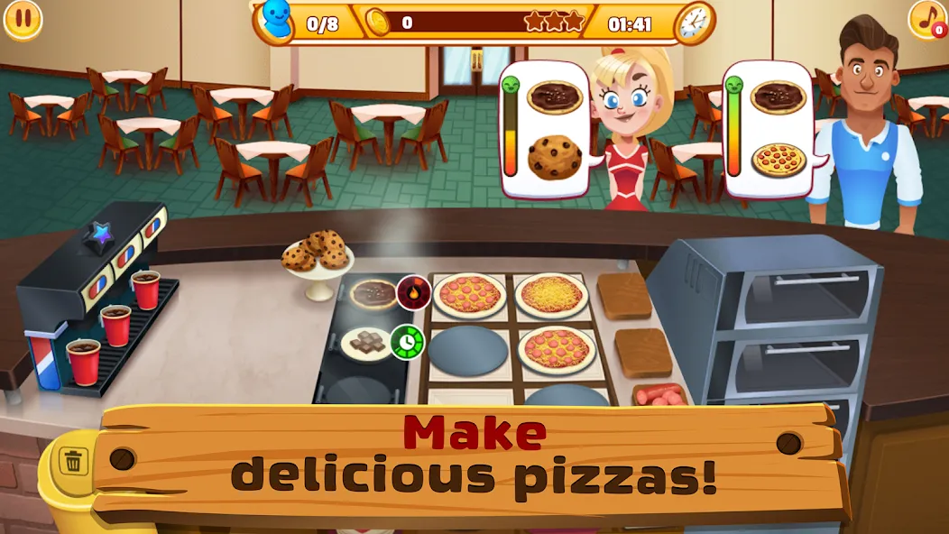 My Pizza Shop 2: Food Games (Мод Много денег) — скриншот 2