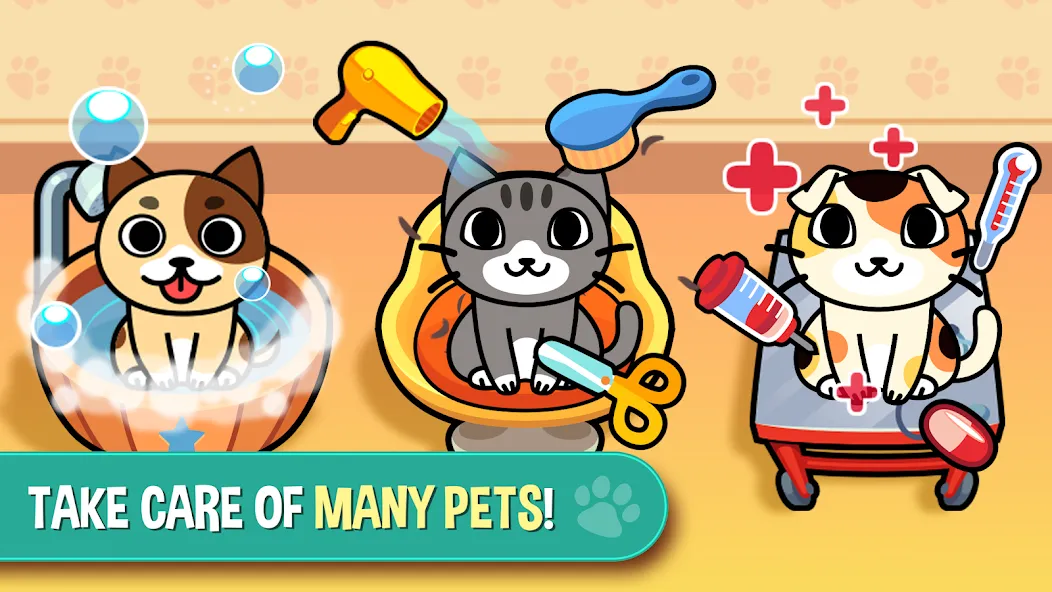 Скачать My Virtual Pet Shop: Animals (Мод: Много денег) на Андроид — скриншот 1