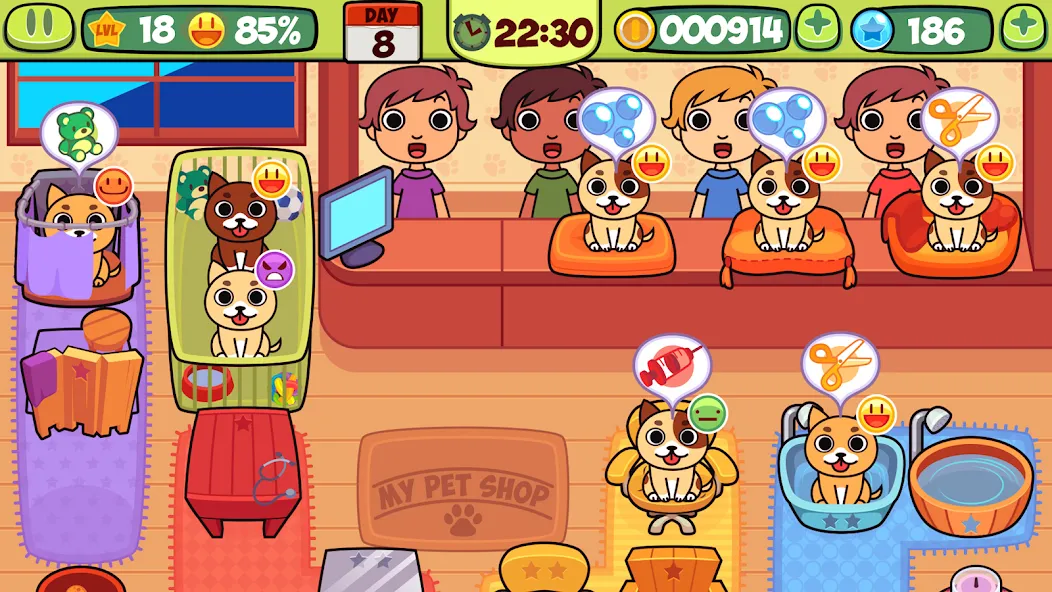 Скачать My Virtual Pet Shop: Animals (Мод: Много денег) на Андроид — скриншот 2