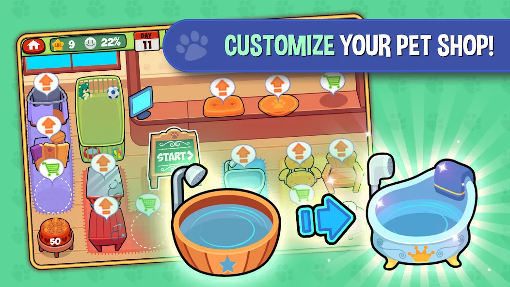 Скачать My Virtual Pet Shop: Animals (Мод: Много денег) на Андроид — скриншот 3