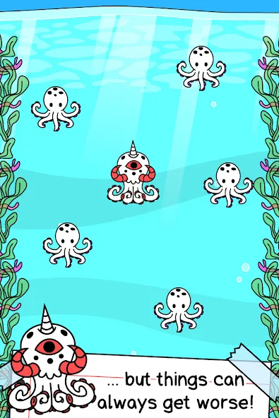 Скачать Octopus Evolution: Idle Game — Последняя версия (Много денег) — скриншот 2