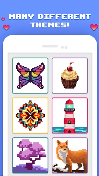 Скачать взломанную Pixelicious: Color Daily Pixel — Все цвета открыты и без рекламы — скриншот 2