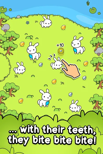 Rabbit Evolution: Merge Bunny — Мод: Много денег — скриншот 2