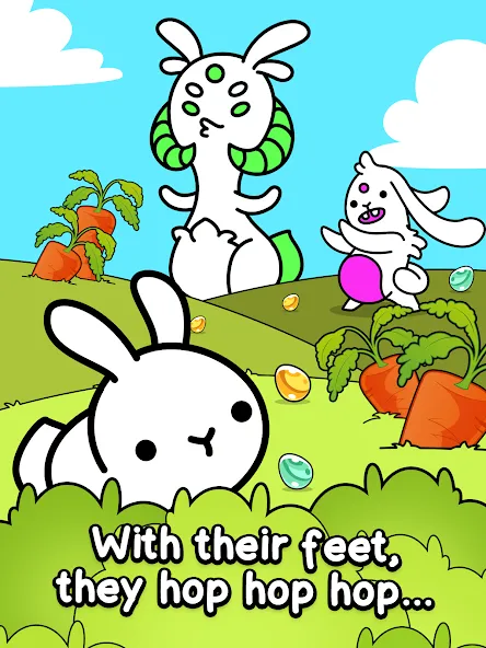Rabbit Evolution: Merge Bunny — Мод: Много денег — скриншот 5