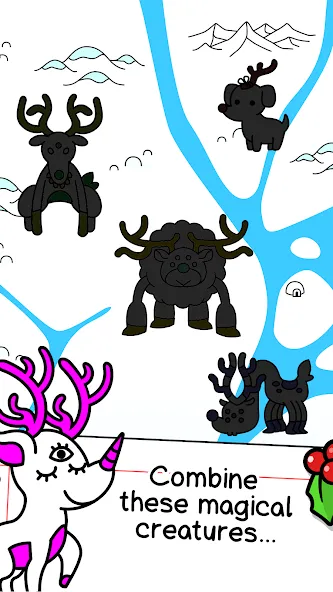 Скачать взлом Reindeer Evolution: Idle Game на Андроид — Много денег — скриншот 3 Скачать взлом Reindeer Evolution: Idle Game на Андроид — Много денег — скриншот 3