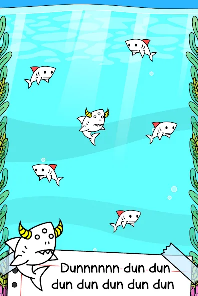 Shark Evolution: Idle Game на Андроид — Мод Много денег — скриншот 2