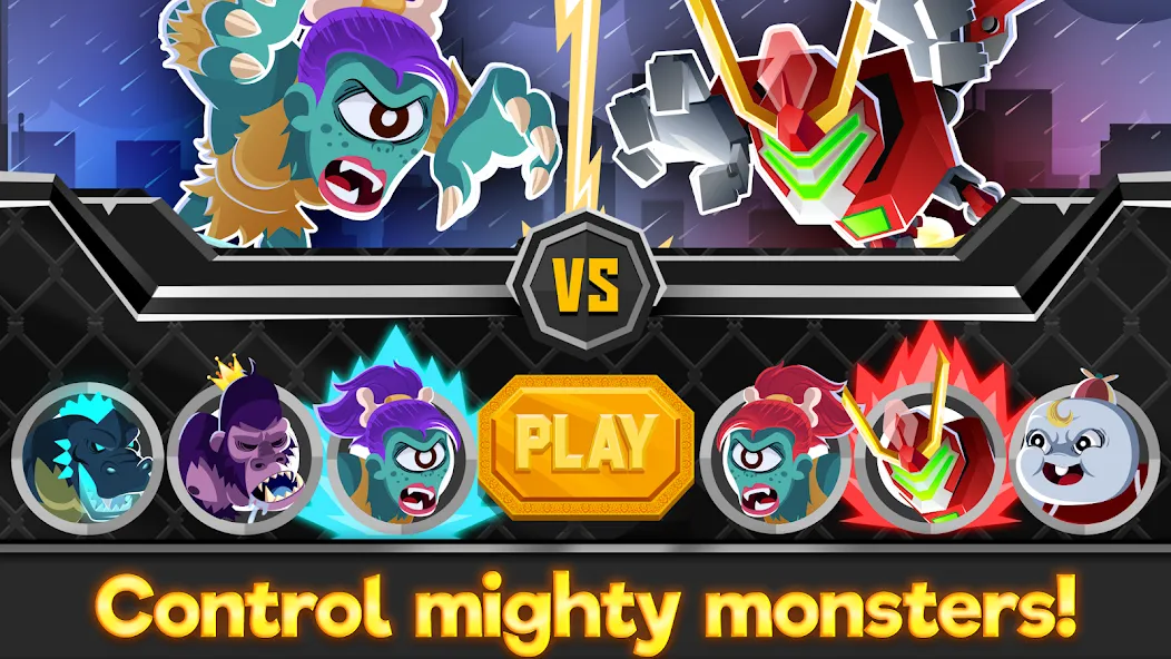 Скачать UFB Rampage: Monster Fight — Модификация Много денег — скриншот 3