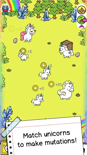 Скачать Unicorn Evolution: Idle Catch — Много денег — скриншот 2