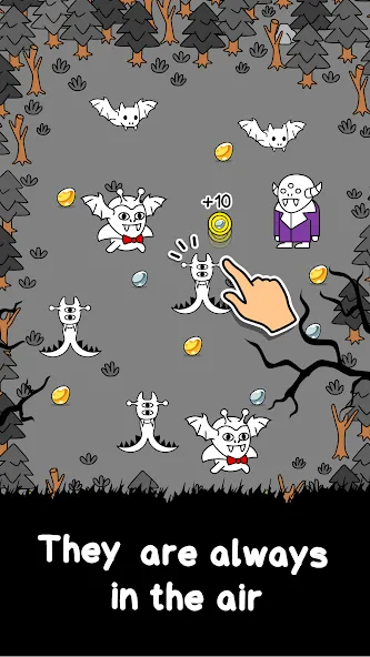 Скачать Vampire Evolution: Idle Horror на Android — Много денег и кристаллов — скриншот 2