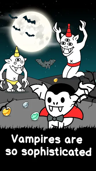 Скачать Vampire Evolution: Idle Horror на Android — Много денег и кристаллов — скриншот 5