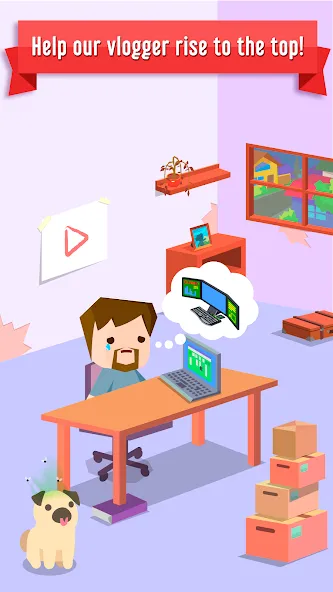 Скачать Vlogger Go Viral: Tuber Life на Android — Много денег — скриншот 1