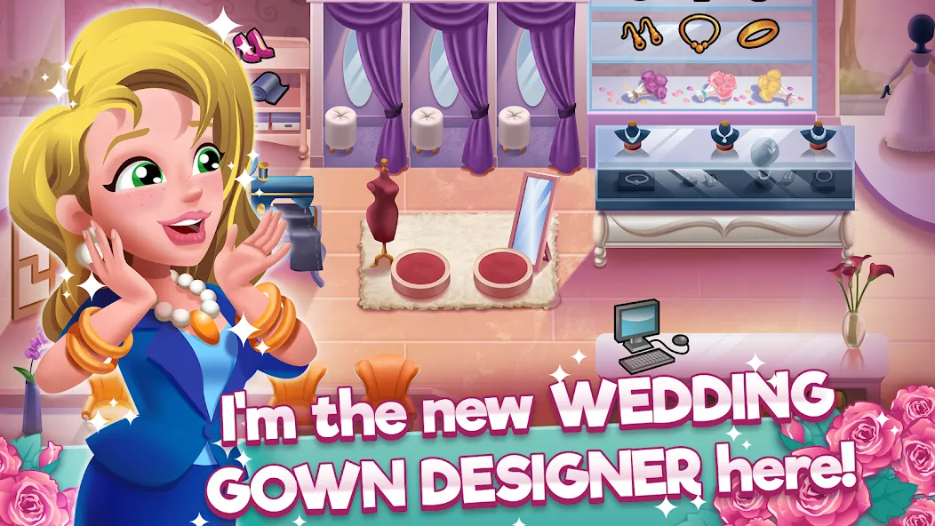 Wedding Salon Dash Bridal Shop MOD — Много денег на Андроид — скриншот 1