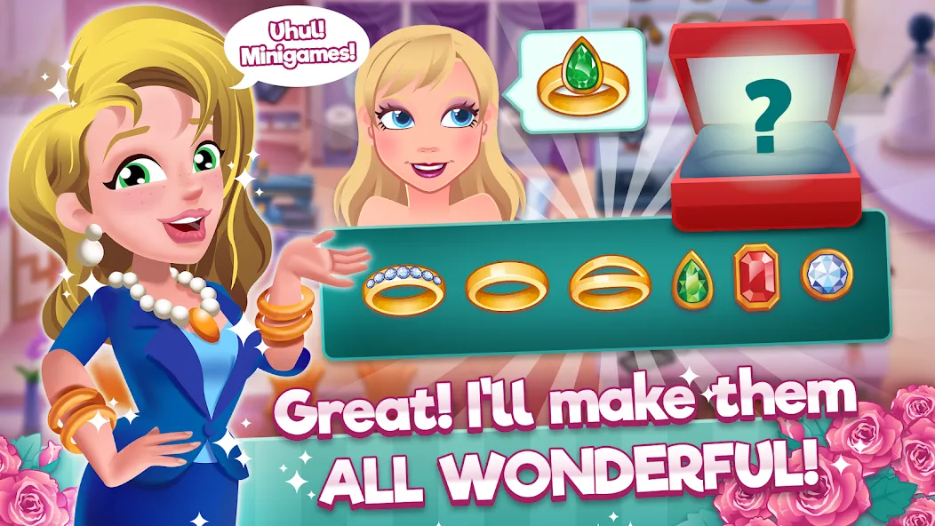 Wedding Salon Dash Bridal Shop MOD — Много денег на Андроид — скриншот 3