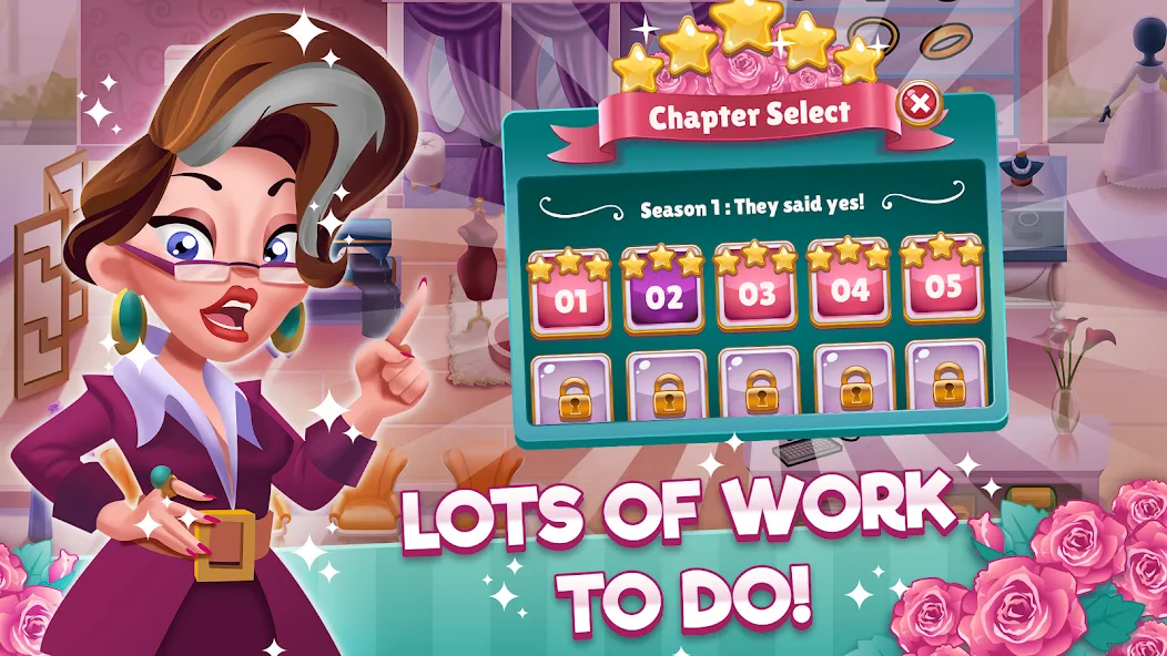 Wedding Salon Dash Bridal Shop MOD — Много денег на Андроид — скриншот 4