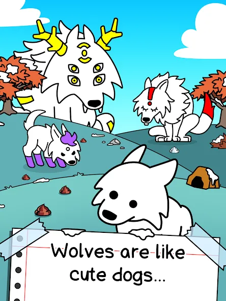 Wolf Evolution: Merge Wild Dog Mod APK Много денег — Скачать на Андроид — скриншот 5