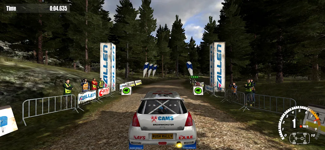 Rush Rally 3 Demo MOD APK на Android — Все машины разблокированы — скриншот 1