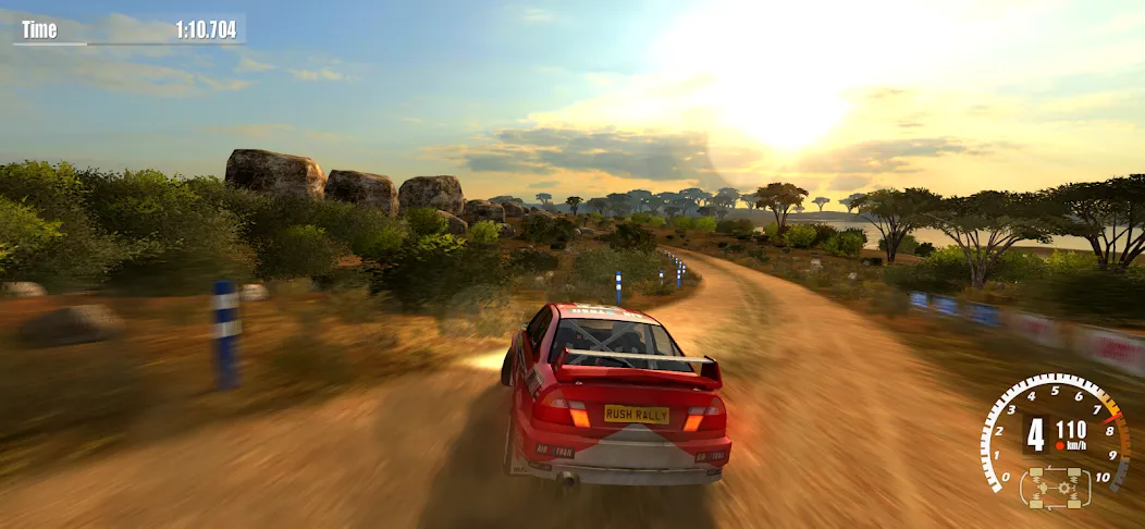 Rush Rally 3 Demo MOD APK на Android — Все машины разблокированы — скриншот 2