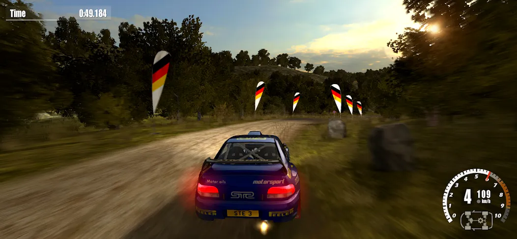Rush Rally 3 Demo MOD APK на Android — Все машины разблокированы — скриншот 3