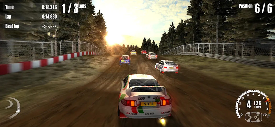 Rush Rally 3 Demo MOD APK на Android — Все машины разблокированы — скриншот 4