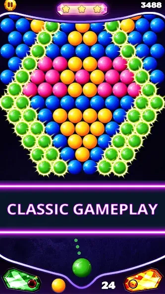 Скачать Bubble Shooter Classic — Последняя версия (Много монет и без рекламы) — скриншот 2