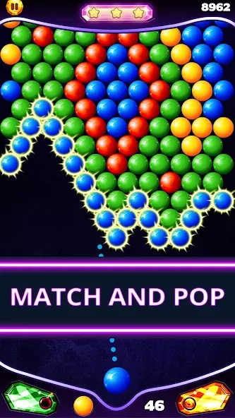 Скачать Bubble Shooter Classic — Последняя версия (Много монет и без рекламы) — скриншот 4