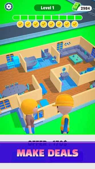 Скачать Home Builder 3D ! на Андроид — Много денег — скриншот 3