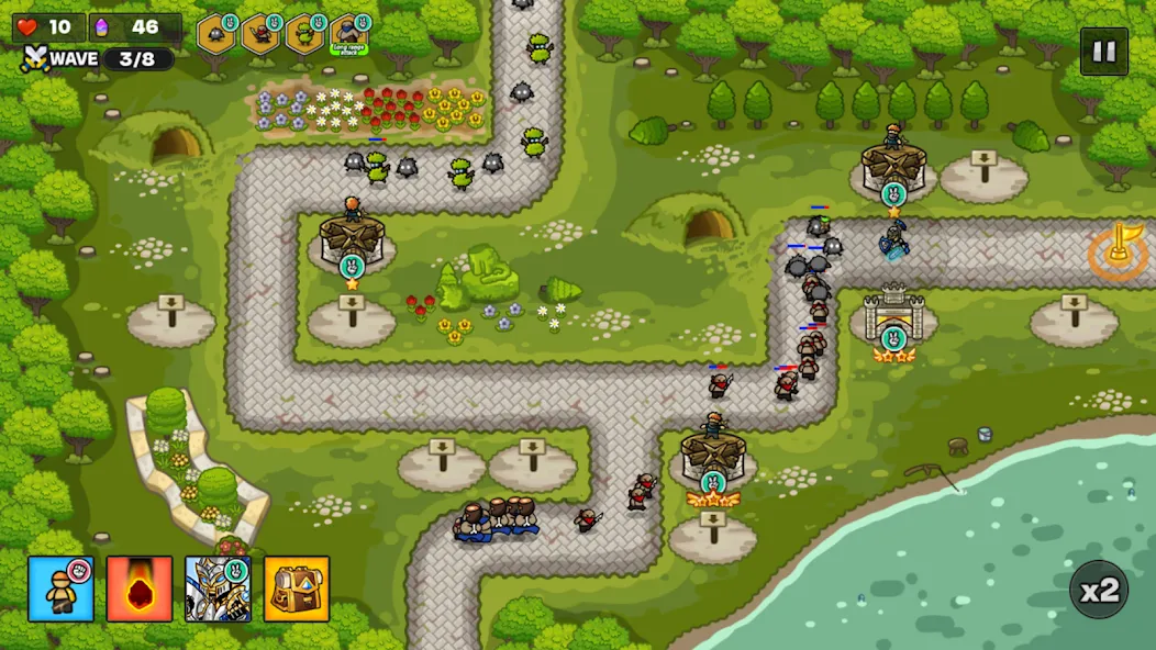 Gold tower defence M — Много денег — скриншот 4