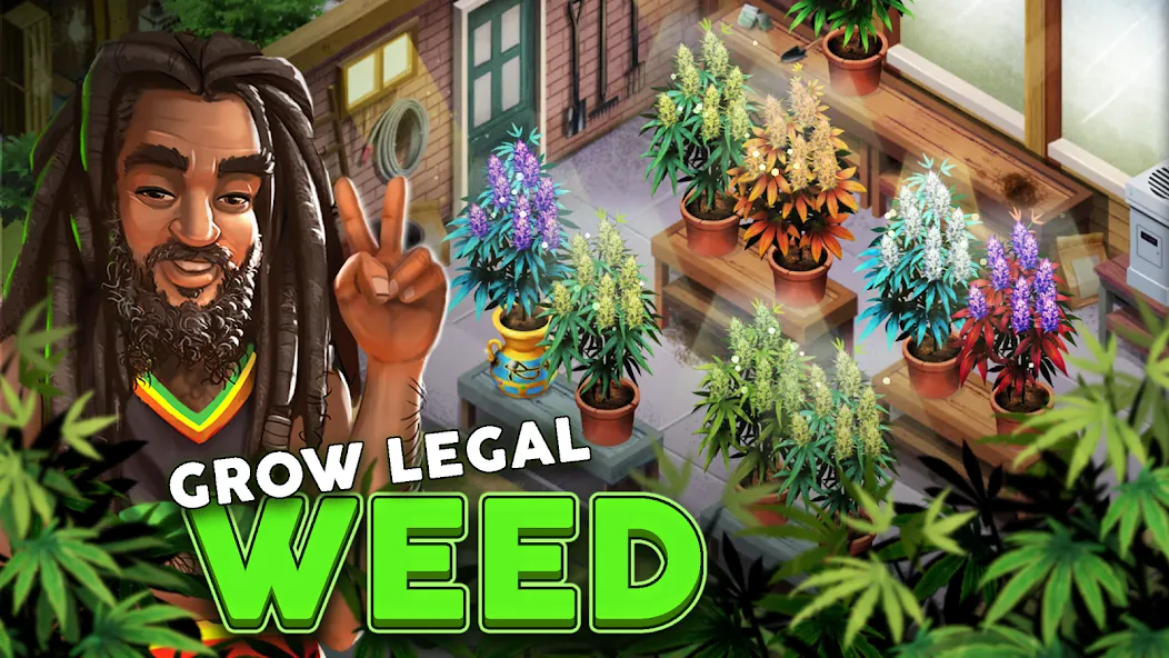 Скачать взломанную Hempire - Plant Growing Game — Много денег и семян — скриншот 1