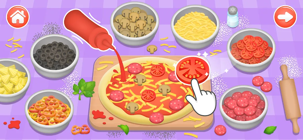 Взломанная Kids Cooking Games 2+ Year Old на Андроид — Все открыто — скриншот 1 Взломанная Kids Cooking Games 2+ Year Old на Андроид — Все открыто — скриншот 1