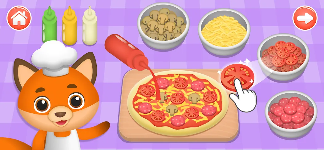 Взломанная Kids Cooking Games 2+ Year Old на Андроид — Все открыто — скриншот 2 Взломанная Kids Cooking Games 2+ Year Old на Андроид — Все открыто — скриншот 2