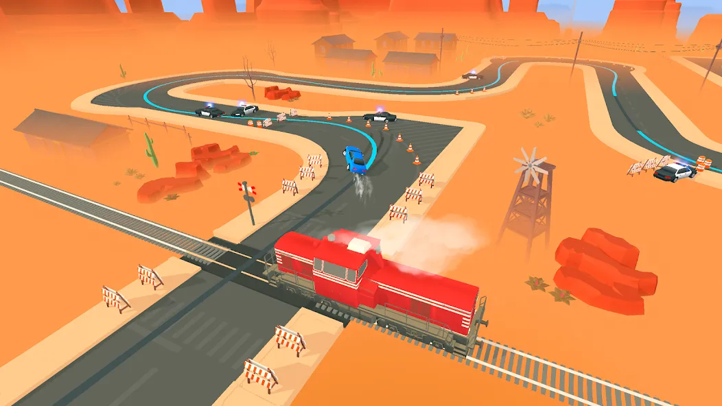 Line Race: Police Pursuit — Много денег — скриншот 1