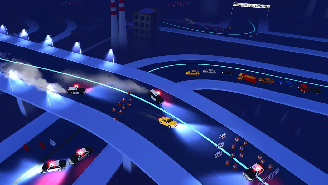 Line Race: Police Pursuit — Много денег — скриншот 3