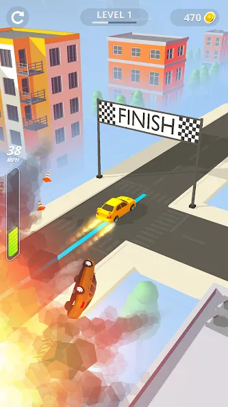 Line Race: Police Pursuit — Много денег — скриншот 4