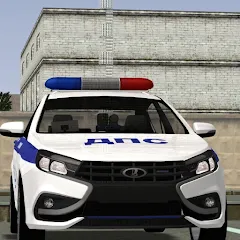 Скачать взлом Полицейские гонки: ЛАДА Веста на Андроид — Много денег