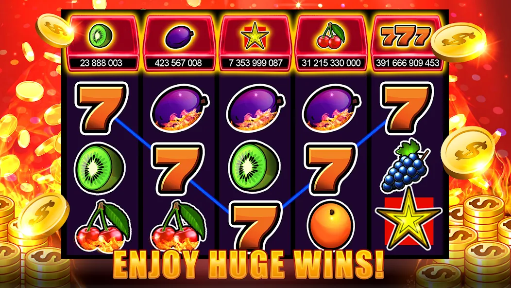 Скачать взломанную Slots 777 - Slot Machine Games — Много денег — скриншот 2 Скачать взломанную Slots 777 - Slot Machine Games — Много денег — скриншот 2