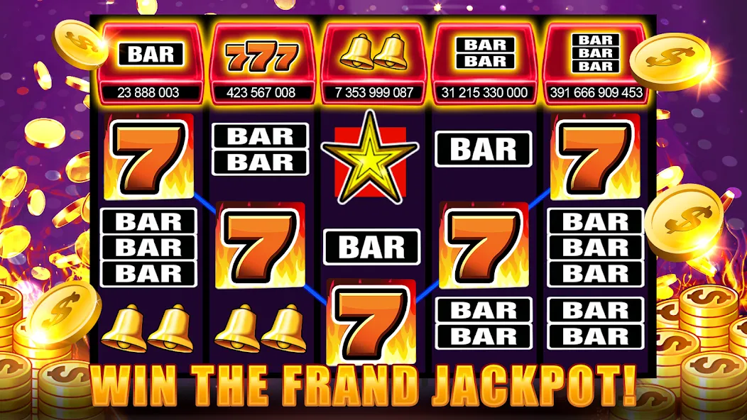 Скачать взломанную Slots 777 - Slot Machine Games — Много денег — скриншот 3 Скачать взломанную Slots 777 - Slot Machine Games — Много денег — скриншот 3