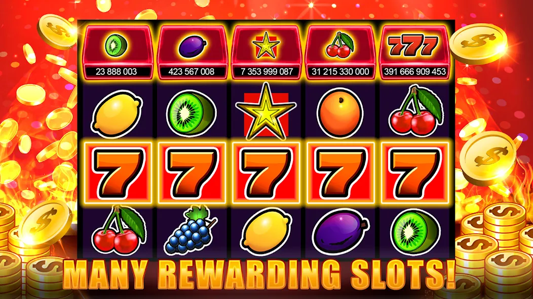 Скачать взломанную Slots 777 - Slot Machine Games — Много денег — скриншот 4 Скачать взломанную Slots 777 - Slot Machine Games — Много денег — скриншот 4