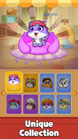 Cat Sort Puzzle: Cute Pet Game на Андроид — Много денег — скриншот 5