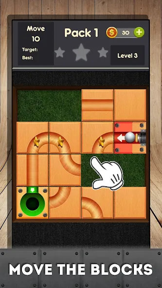 Взлом Rolling ball - slide puzzle — Все уровни разблокированы — скриншот 5