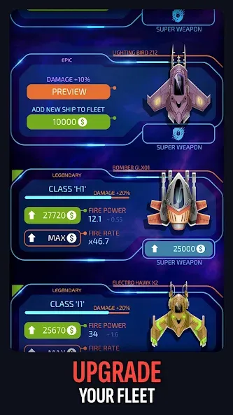 Скачать Galaxy Keeper: Space Shooter на Android — Много денег — скриншот 4 Скачать Galaxy Keeper: Space Shooter на Android — Много денег — скриншот 4