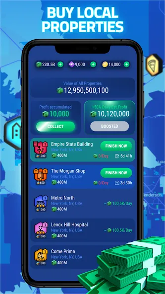 Landlord Go - Real Estate Game MOD — Много денег на Андроид — скриншот 4