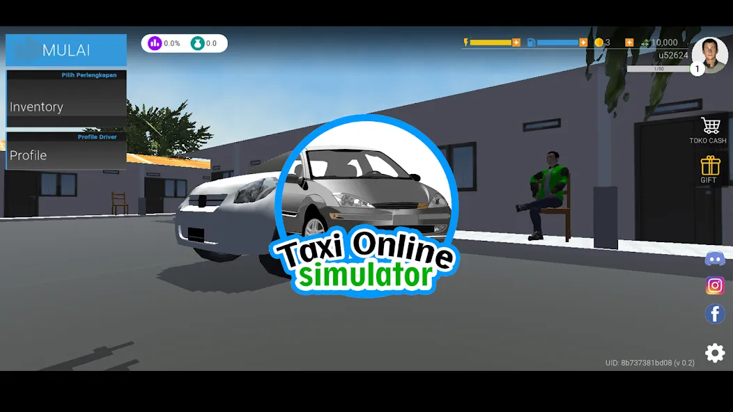 Taxi Online Simulator ID на Андроид — Много денег — скриншот 1