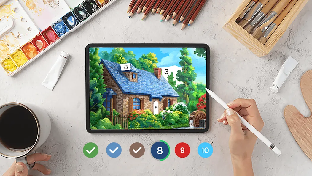 Tap Color Pro: Color By Number MOD APK на Android — Все цвета открыты и без рекламы — скриншот 1 Tap Color Pro: Color By Number MOD APK на Android — Все цвета открыты и без рекламы — скриншот 1